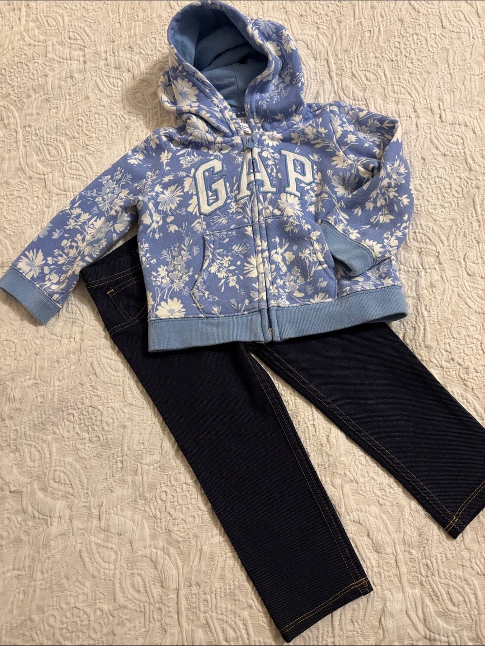 🫐👖TODDLER HOODED SWEATSHIRT AND JEGGINGS